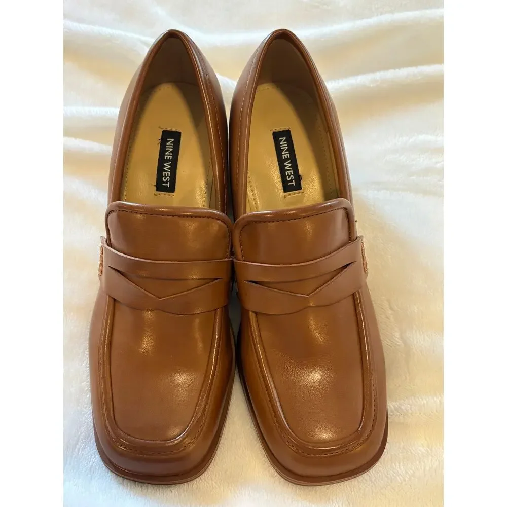 Nine West Avalia Heeled Loafer - Size 8